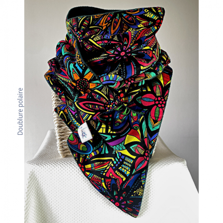 Echarpe EQUINOXE doublure polaire_Mon labo couture