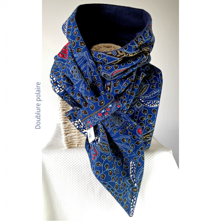 Echarpe EQUINOXE doublure polaire_Mon labo couture