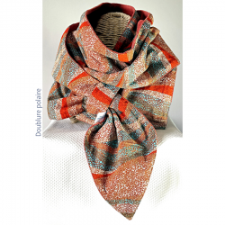 Echarpe EQUINOXE doublure polaire_Mon labo couture