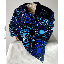 Echarpe EQUINOXE doublure polaire_Mon labo couture